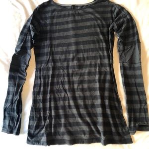 Striped Lululemon Long sleeve tee